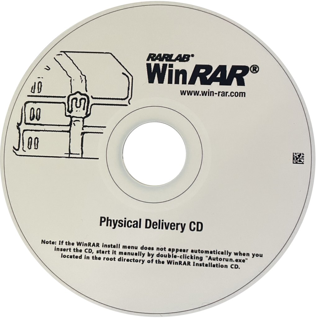 Versión física CD de Winrar